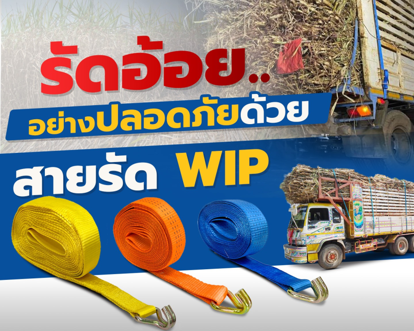 รัดอ้อยอย่างปลอดภัยด้วยสายรัด WIP